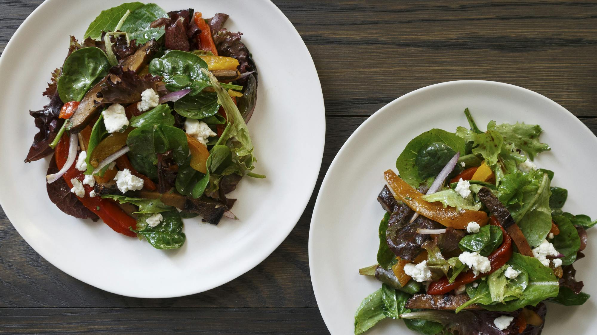 Best BalsamicGrilled Portobello and Roasted Pepper Salad Recipe