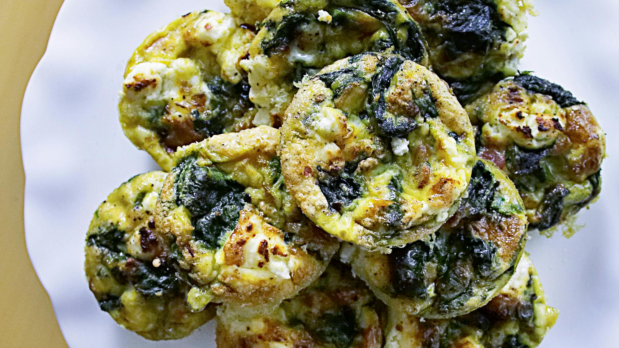 Best Mini Spinach, Bacon, and Goat Cheese Frittatas Recipe