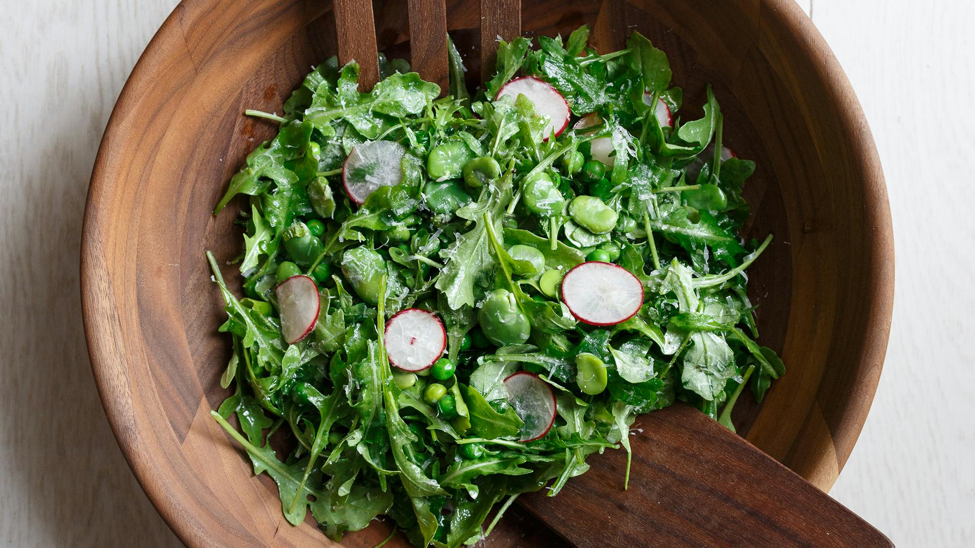 Best Summer Farmers Market Salad with Fava Beans and Peas Recipe