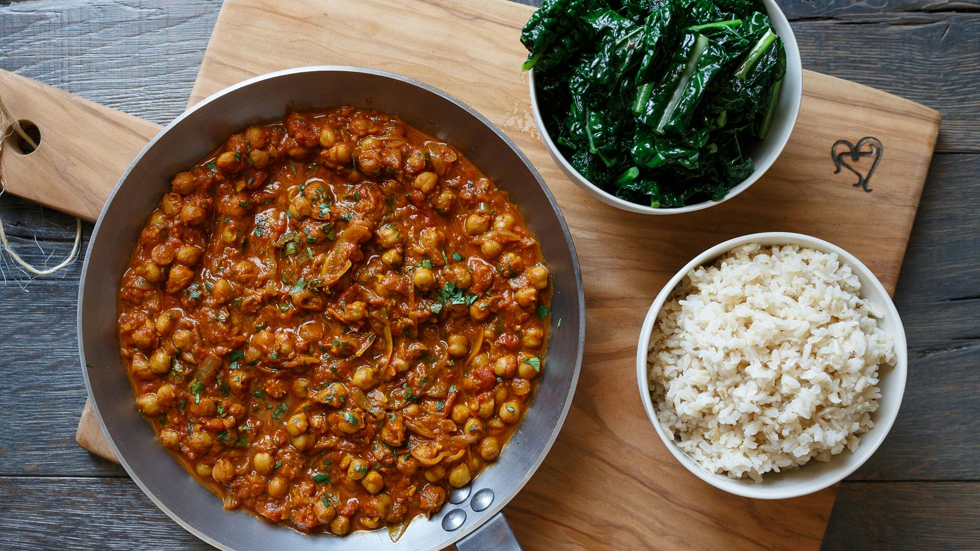 Best Tomato Chickpea Curry with Kale Recipe