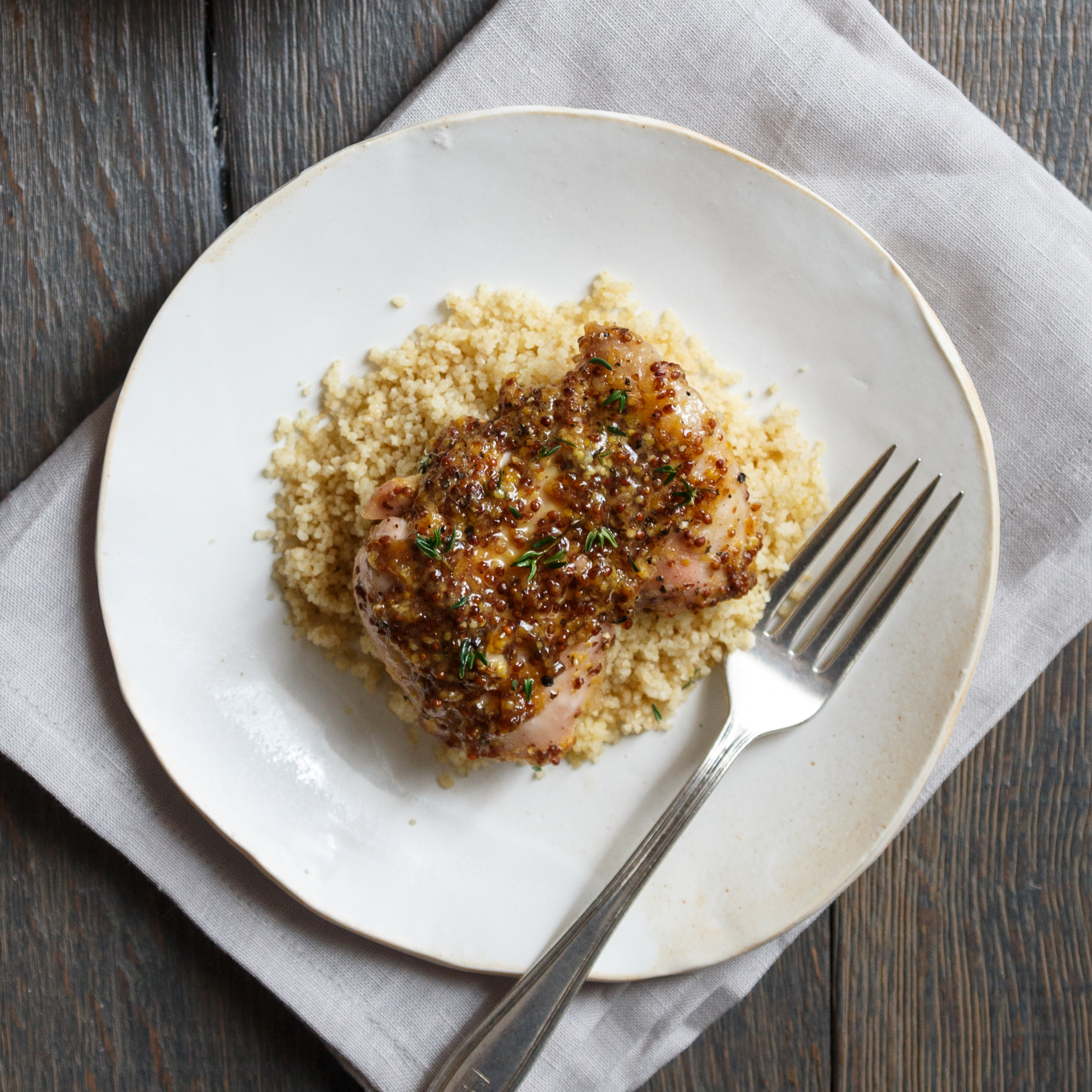 Apricot Dijon Chicken Thighs