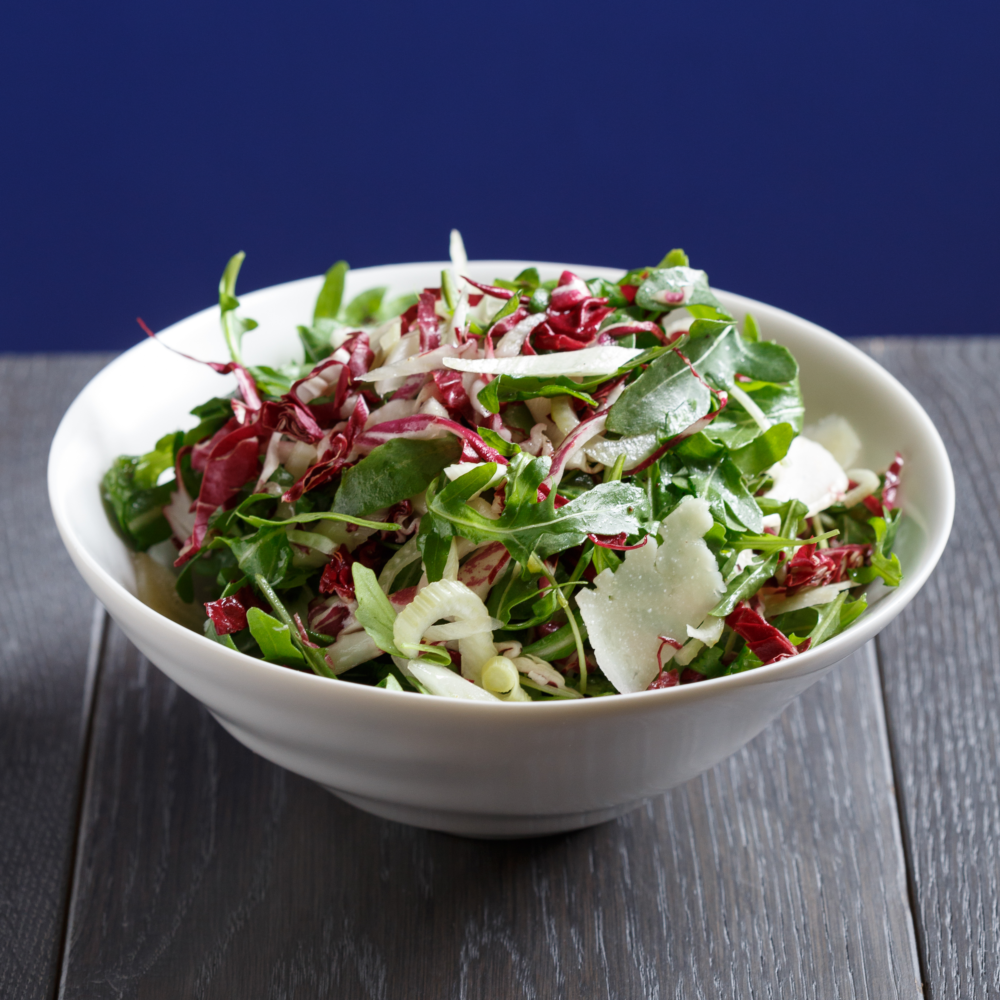 Arugula, Radicchio + Fennel Salad
