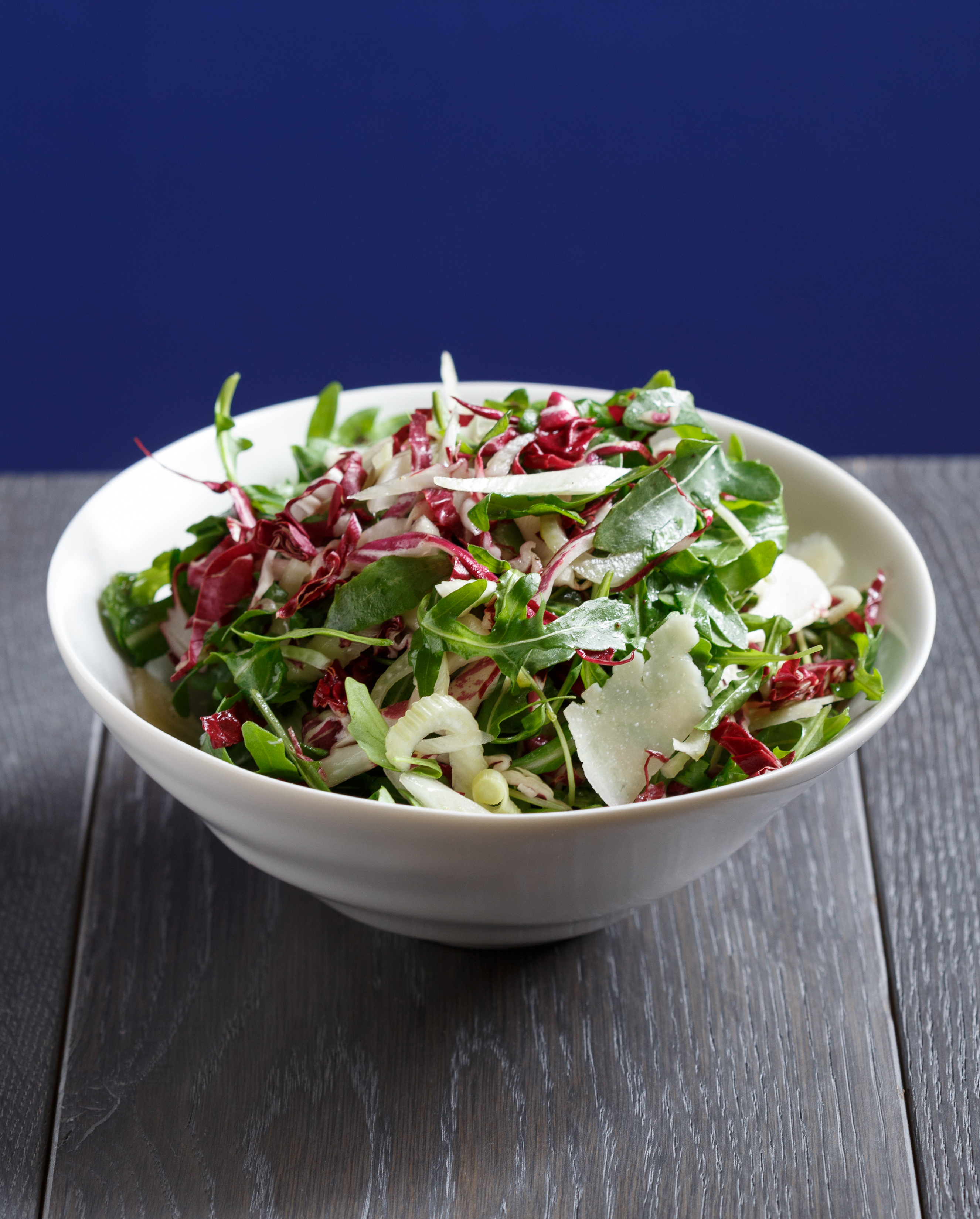 Arugula, Radicchio, and Fennel Salad with Lemon Vinaigrette