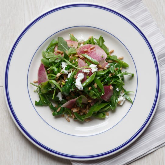 Watermelon Radish + Snap Pea Salad