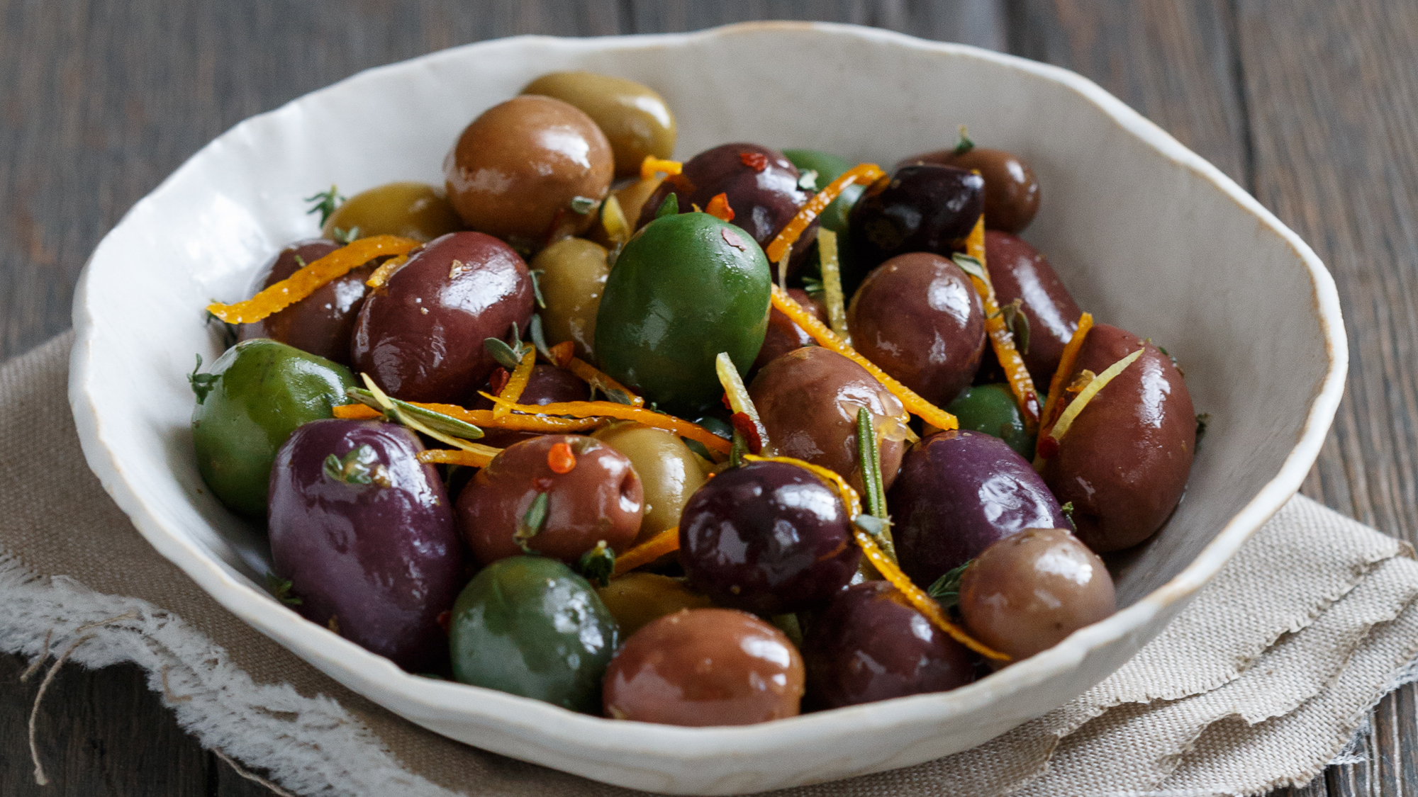 Best Citrus-Marinated Olives Recipe