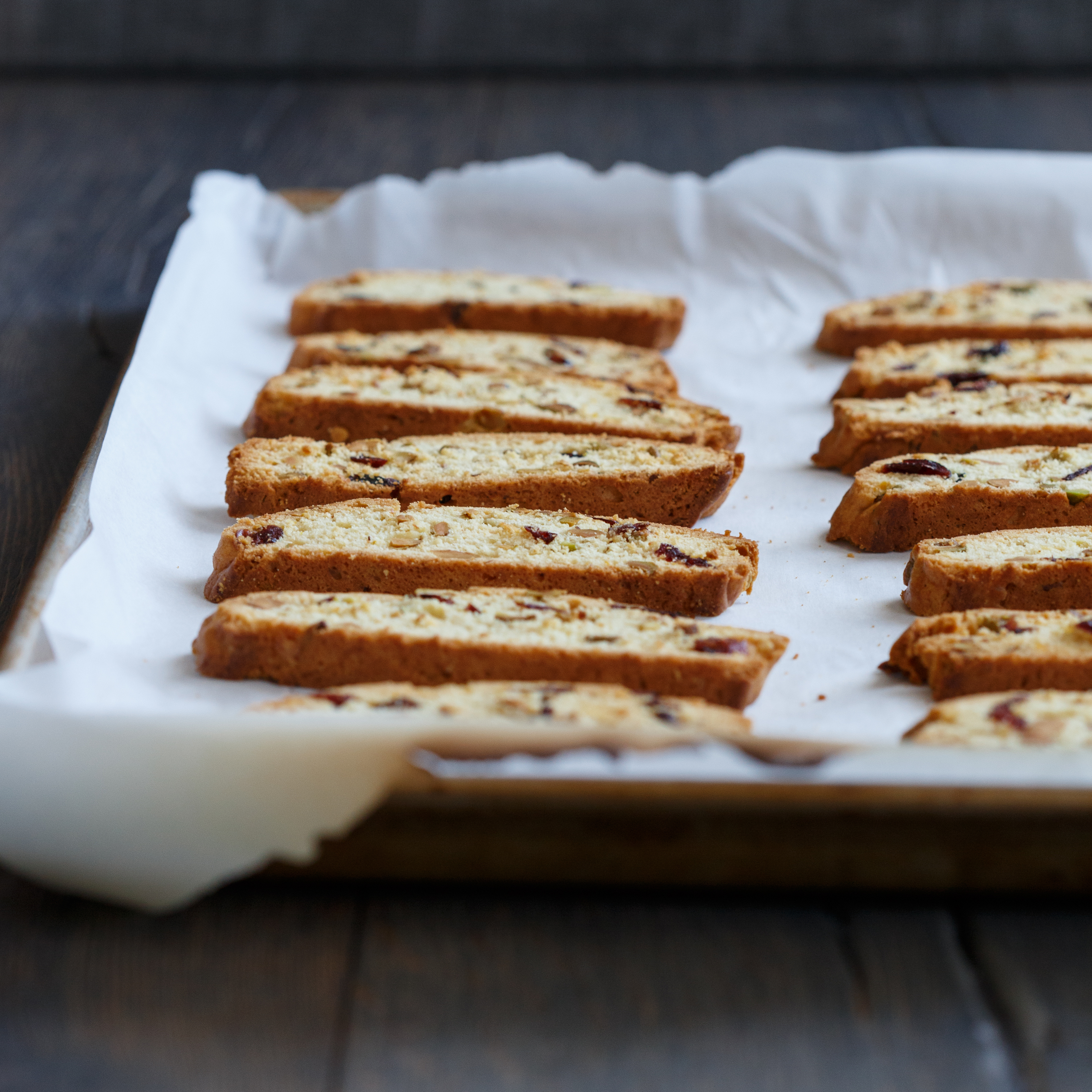 Cranberry-Pistachio Biscotti