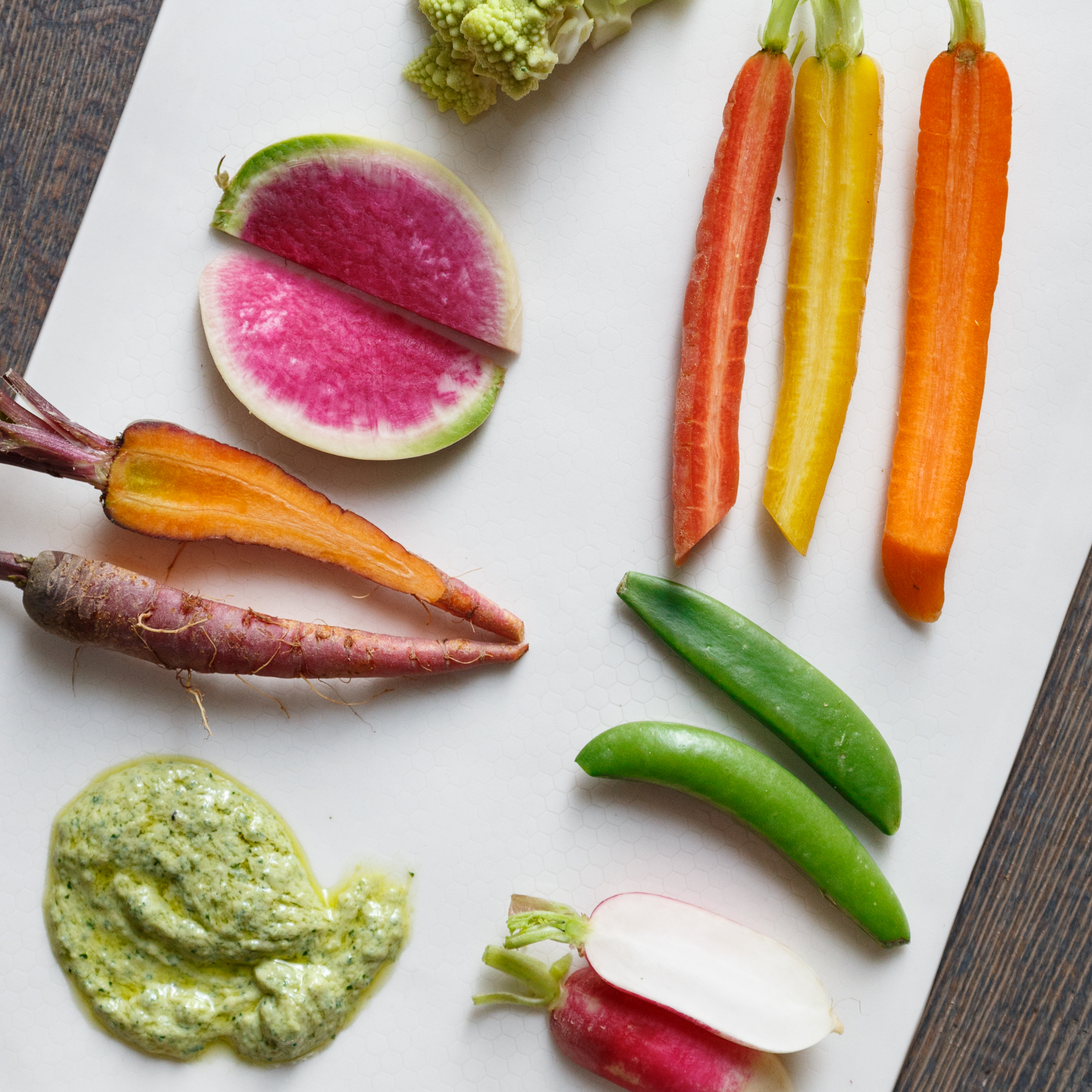 Crudités with Tahini Dip
