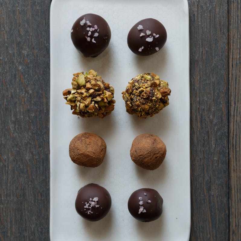 Best Chocolate Grand Marnier Truffles with Pistachios Recipe The