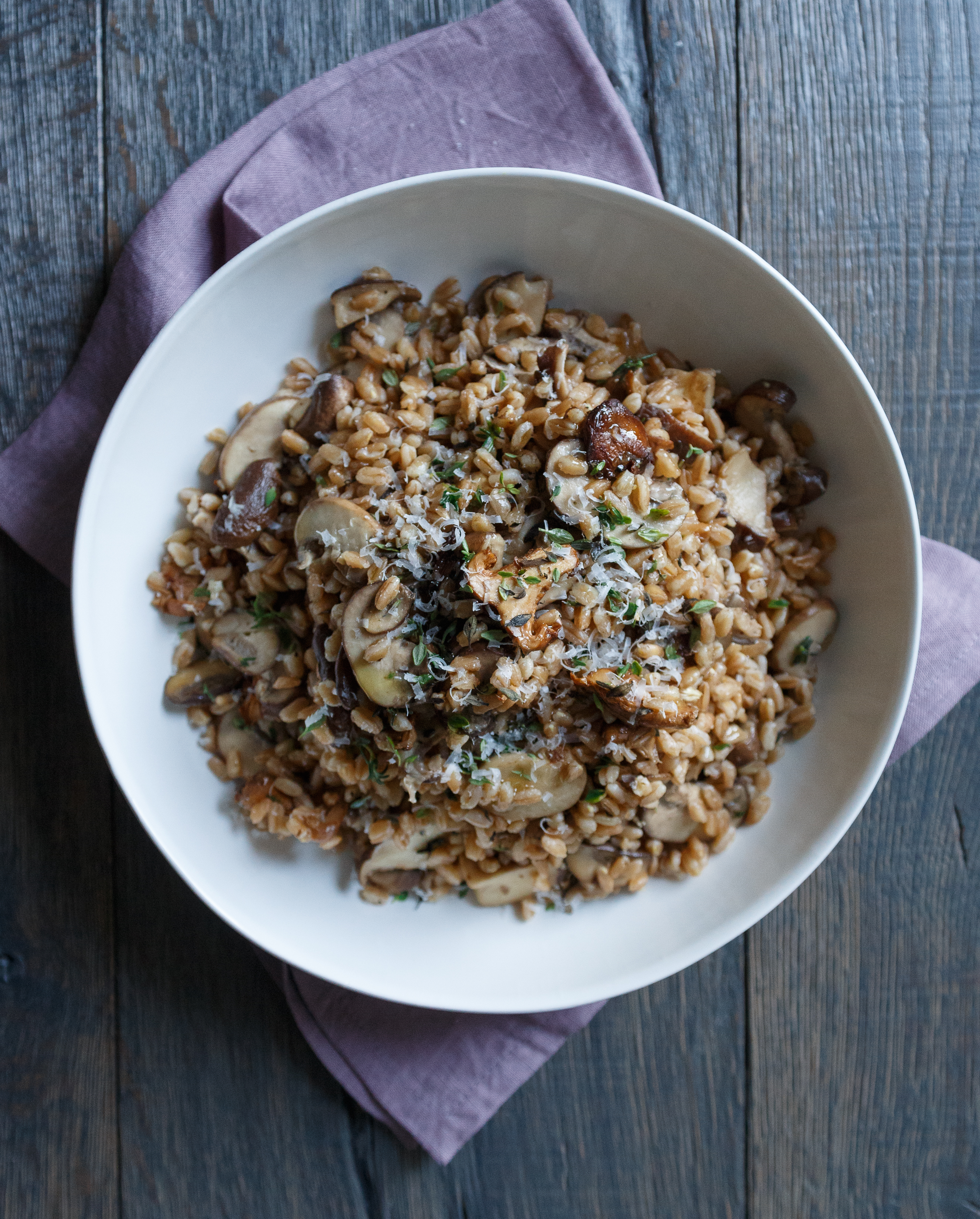 Farro with Wild Mushrooms