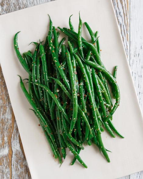 Haricots Verts with Dijon-Shallot Vinaigrette