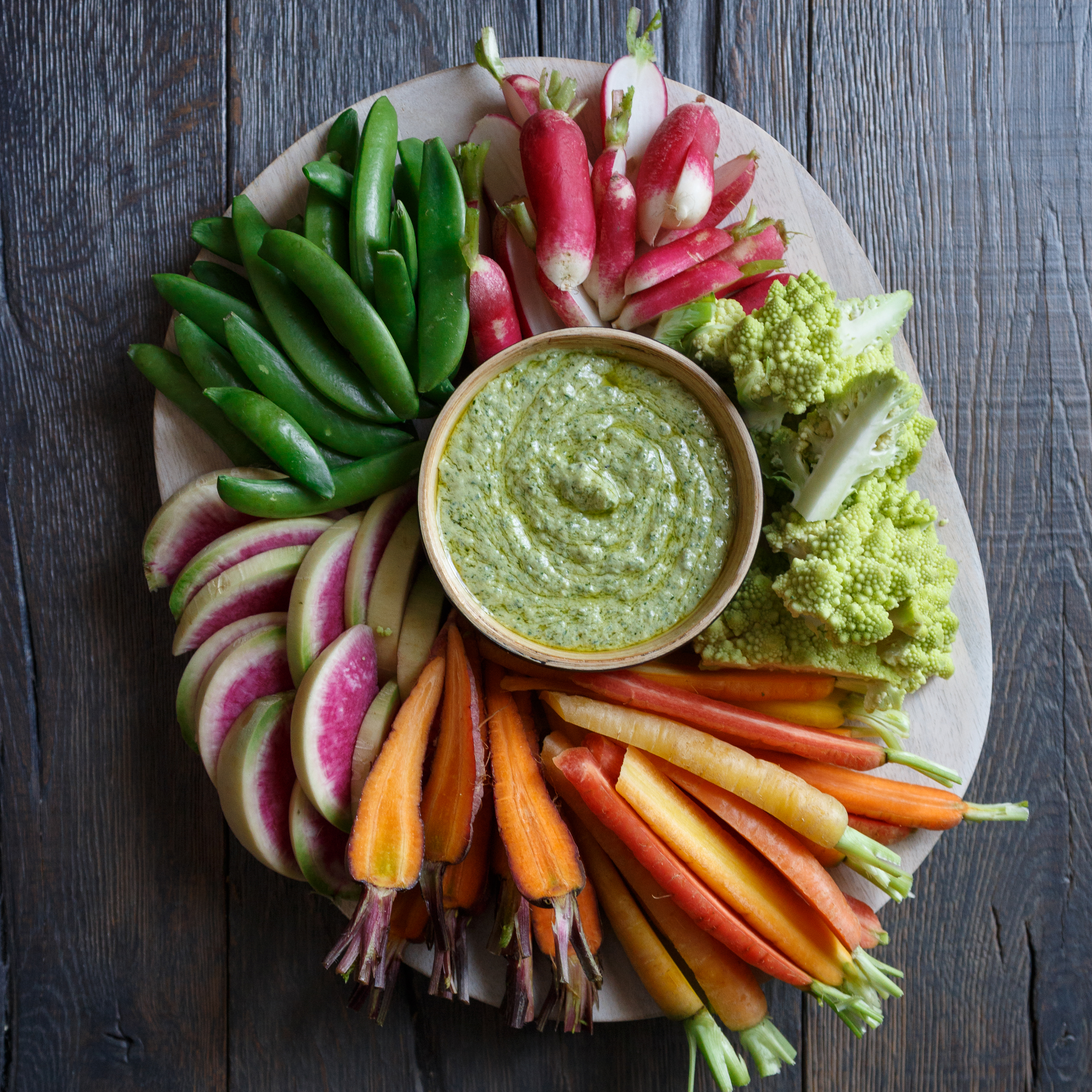 Homemade Hummus with Crudites