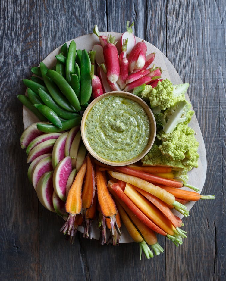 Best Homemade Hummus with Crudites Recipe - The Yellow Table