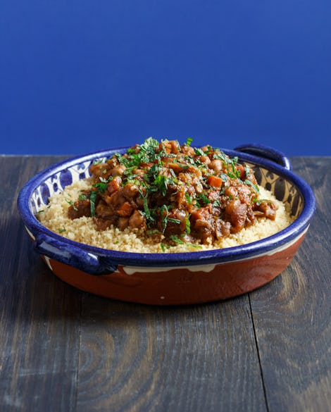 Lamb Tagine with Apricots, Figs, and Chickpeas