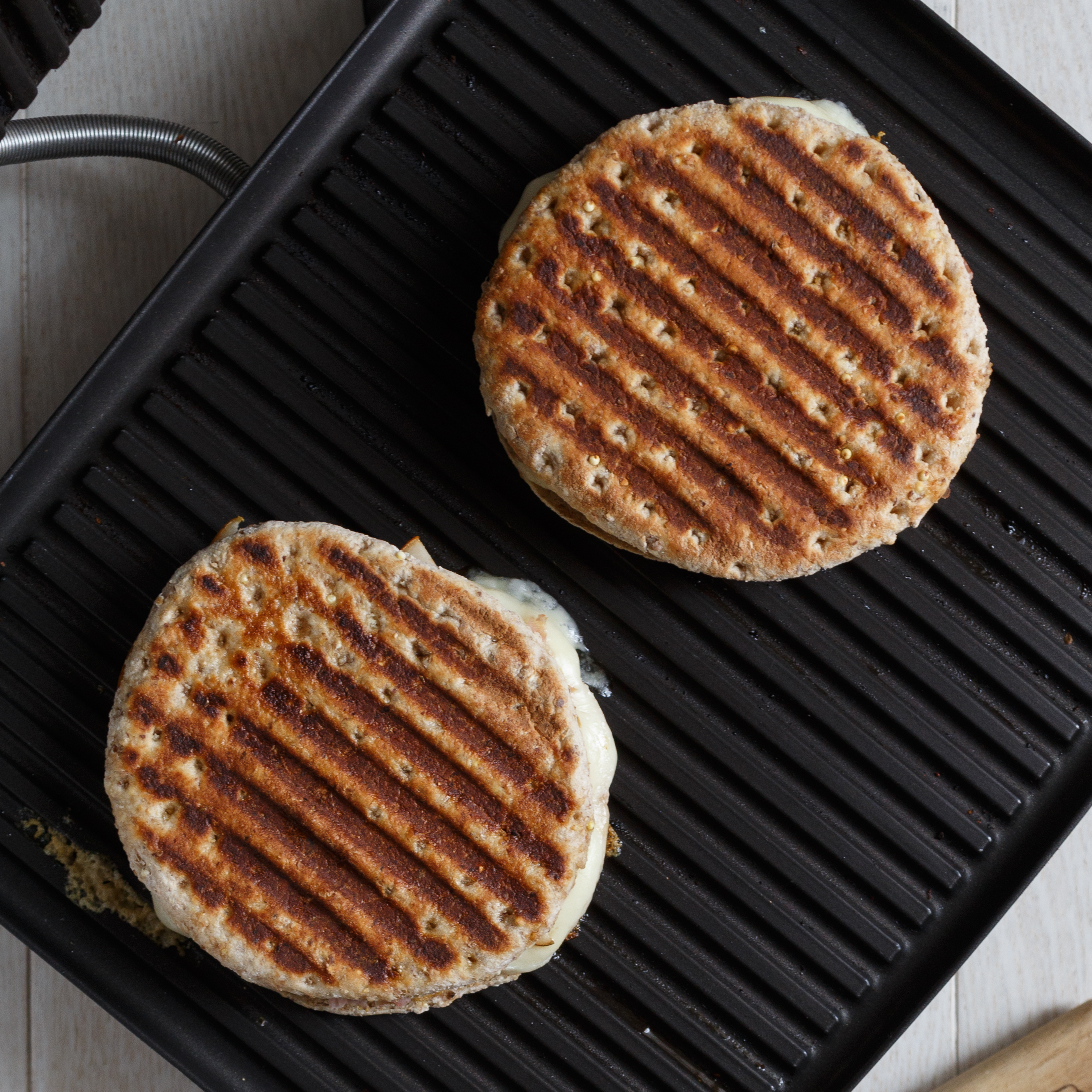 Ham and Cheddar Paninis