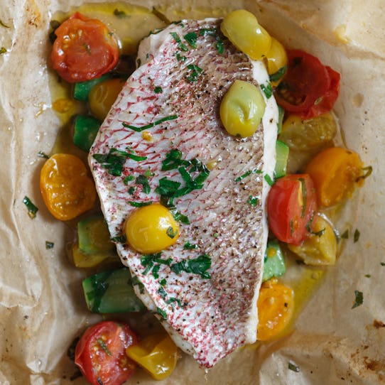 Parchment-Roasted Redfish