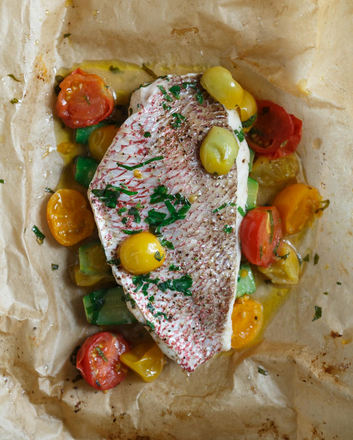 Best Parchment Roasted Redfish With