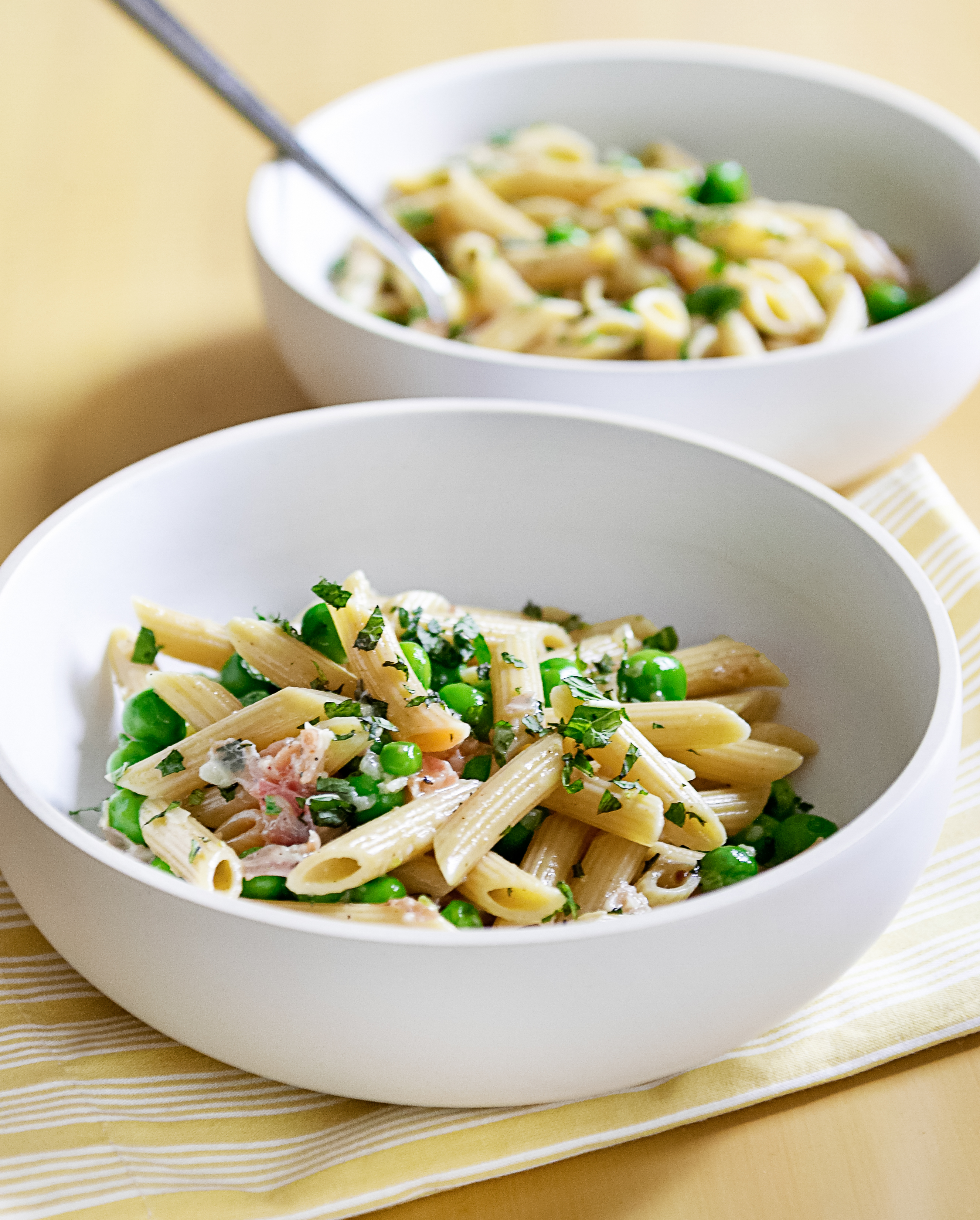 Pea and Pancetta Pasta