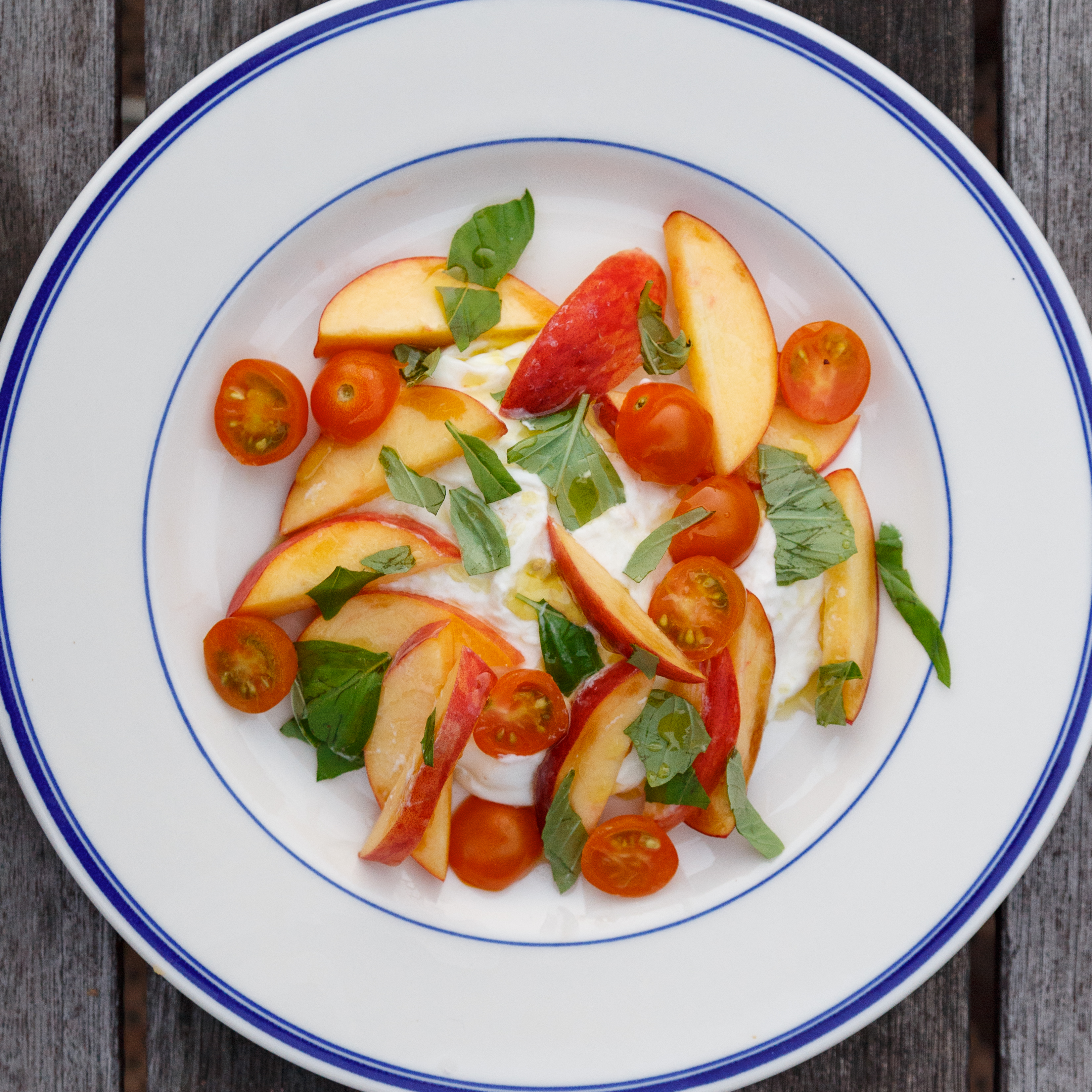Peach Burrata Salad