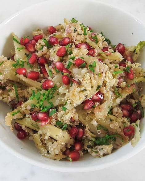 Quinoa Salad with Caramelized Fennel and Pomegranate Seeds
