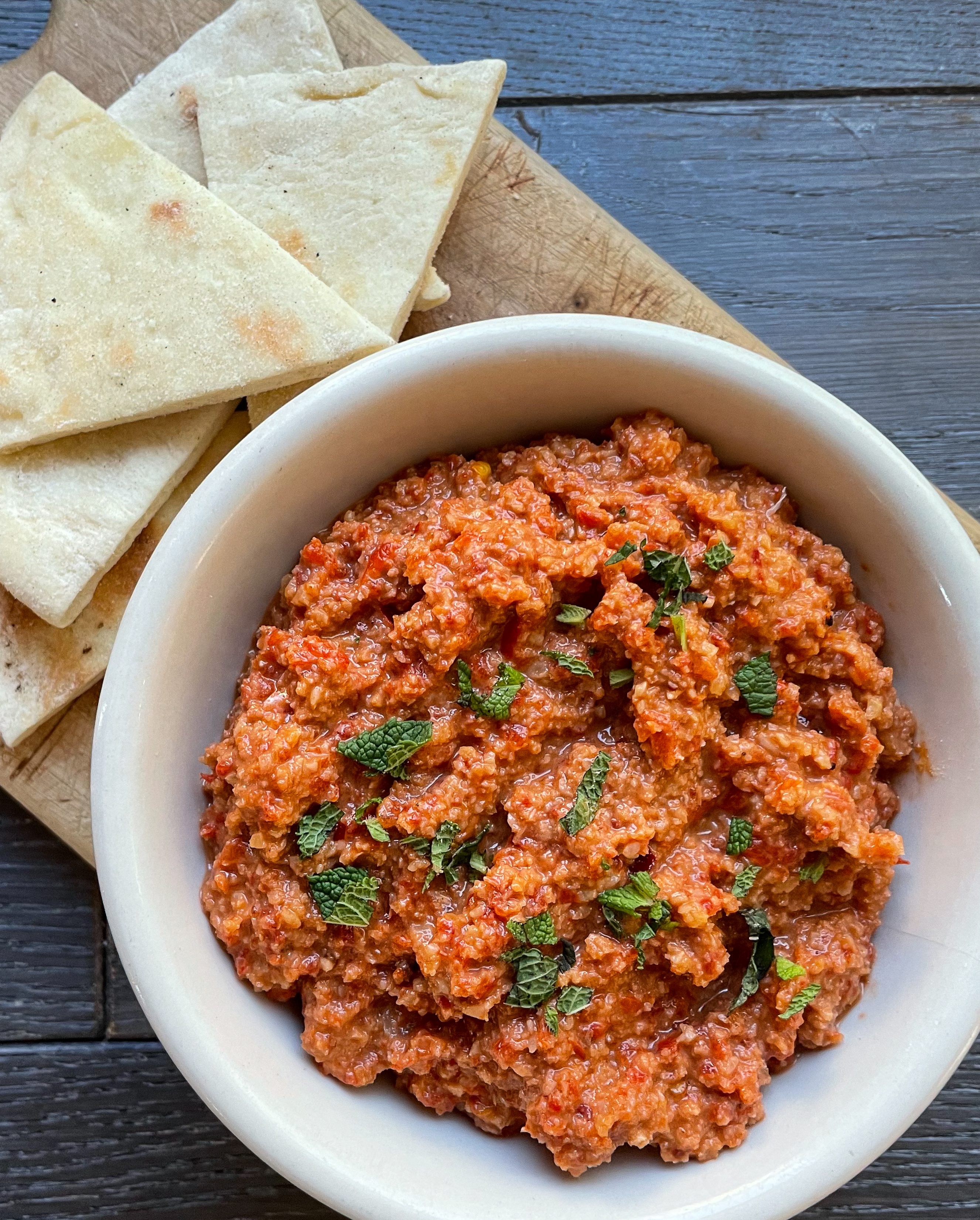 Roasted Red Pepper and Walnut Dip