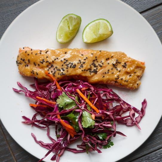 Sesame-Miso-Glazed Salmon