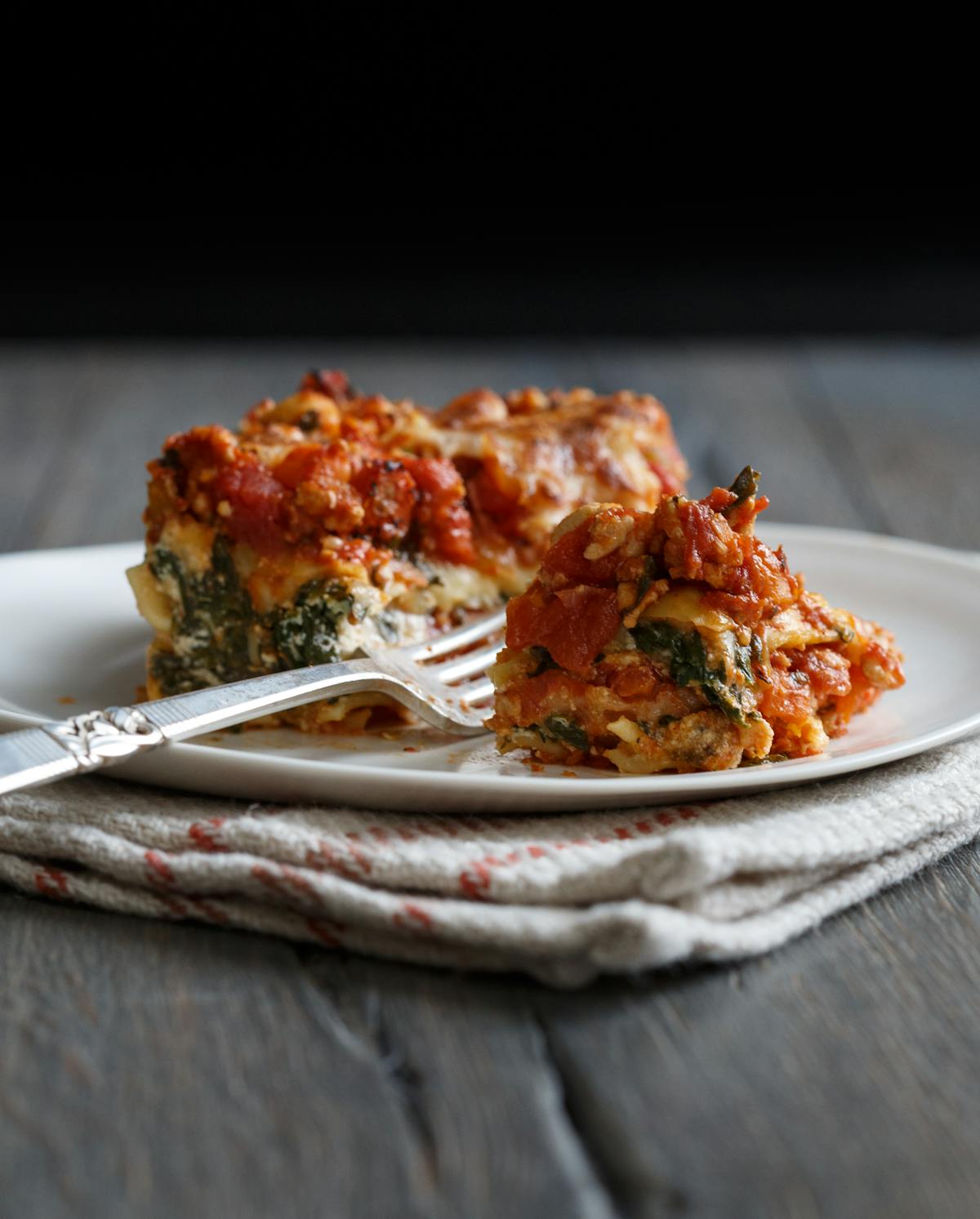 Turkey Spinach Lasagna {Lighter Lasagna Recipe} - Goodie Godmother