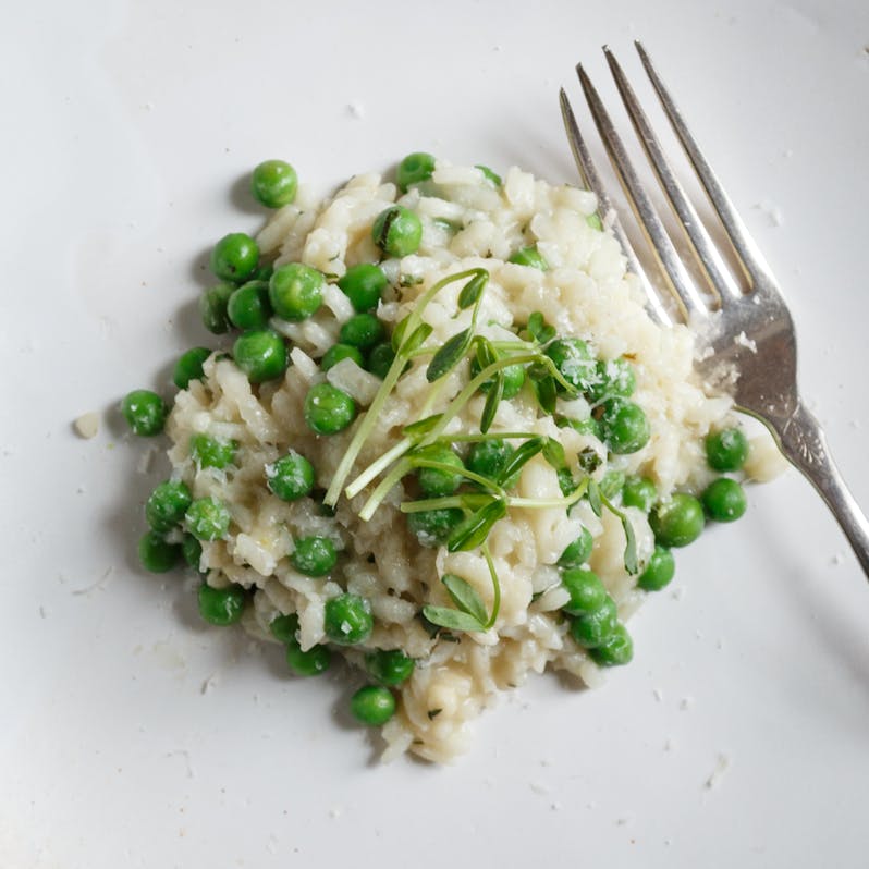 Best Spring Pea Risotto with Lemon and Pecorino Recipe - The Yellow Table