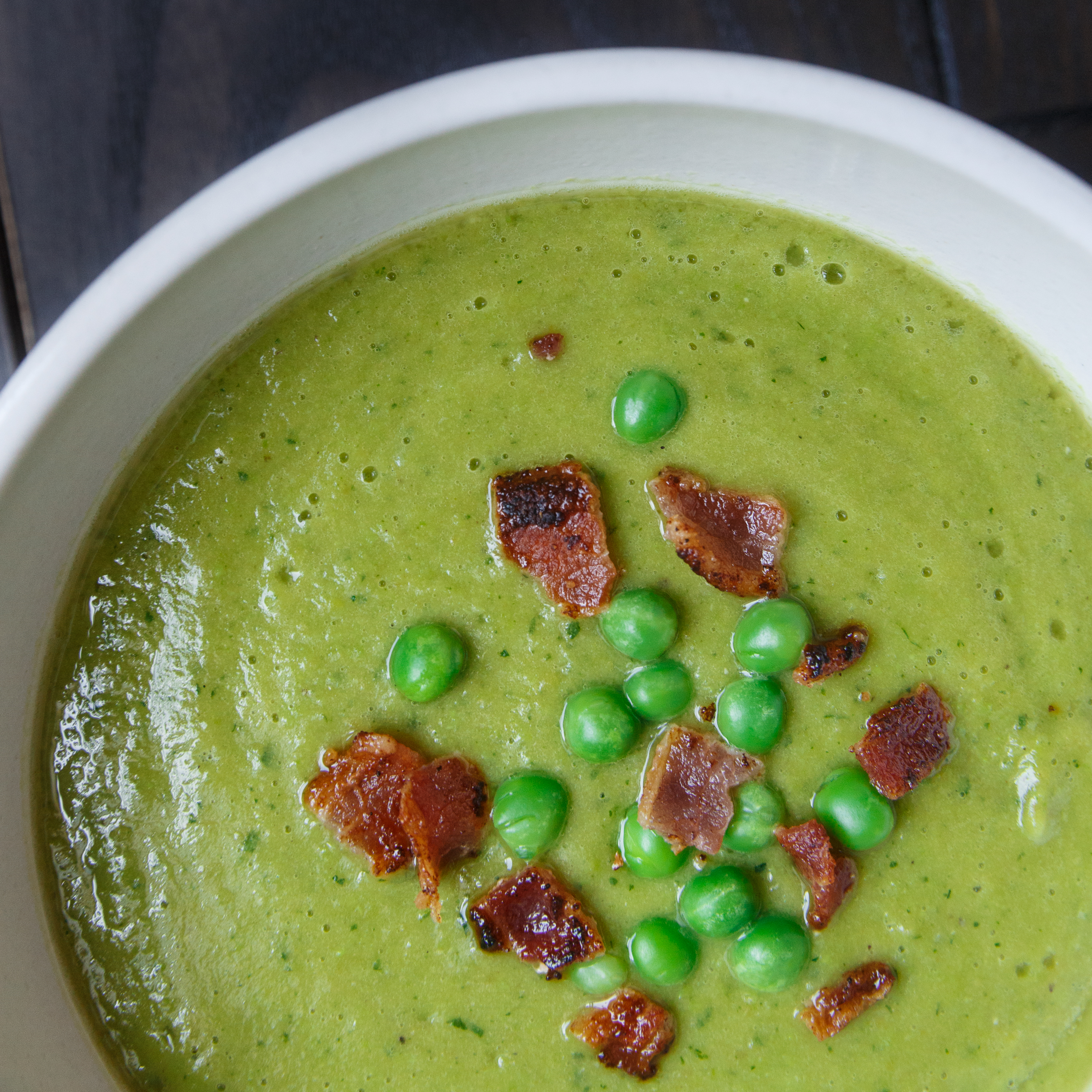 Split pea deals soup with bacon