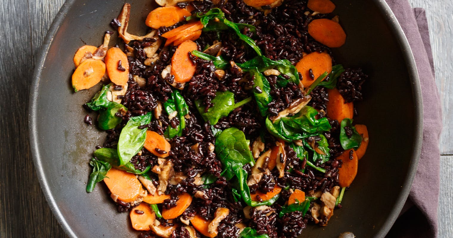 Best Quick Stir Fry with Black Rice Recipe - The Yellow Table