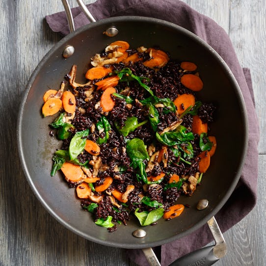 Quick Stir Fry with Black Rice