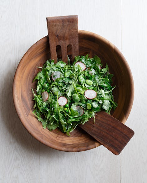 Summer Farmers Market Salad with Fava Beans and Peas