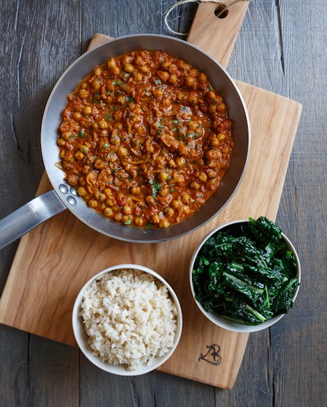 Tomato Chickpea Curry with Kale