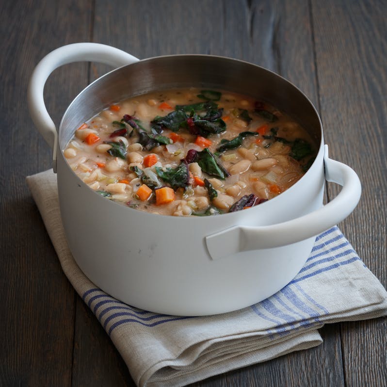 Best Tuscan White Bean Soup with Swiss Chard Recipe - The 