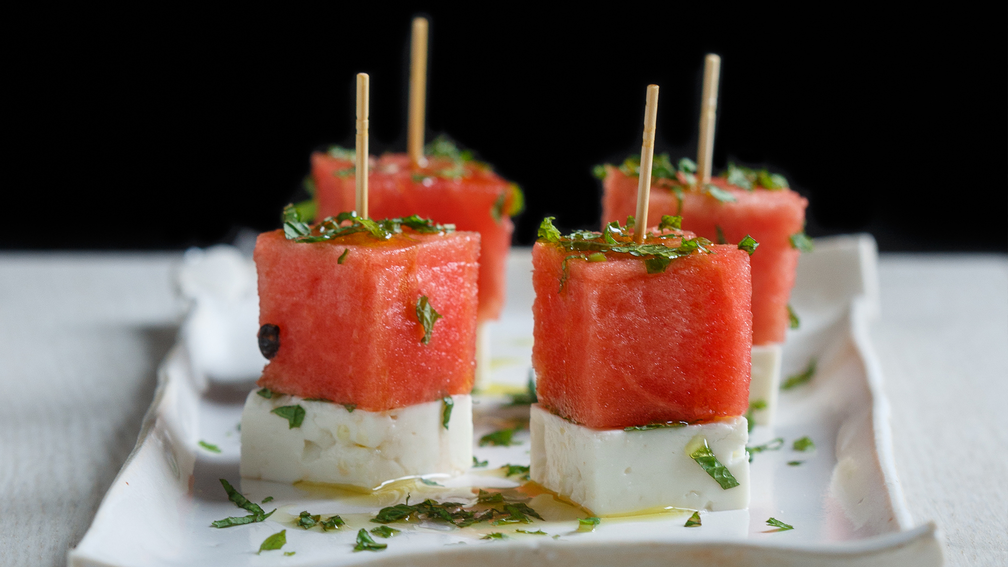 Best Watermelon, Feta, and Mint Skewers Recipe