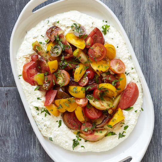 Summer Tomatoes + Herb Ricotta