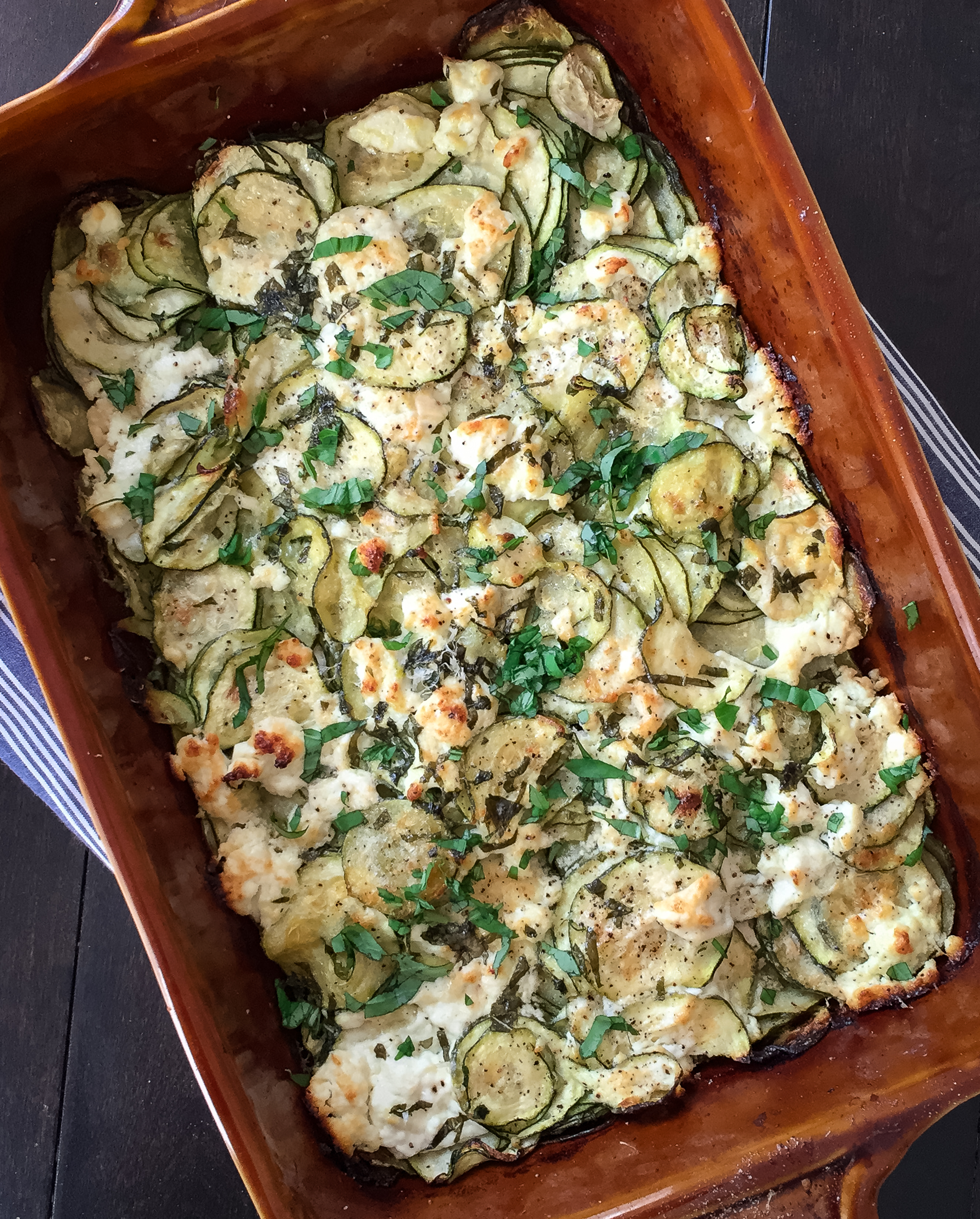 Zucchini Goat Cheese Tian