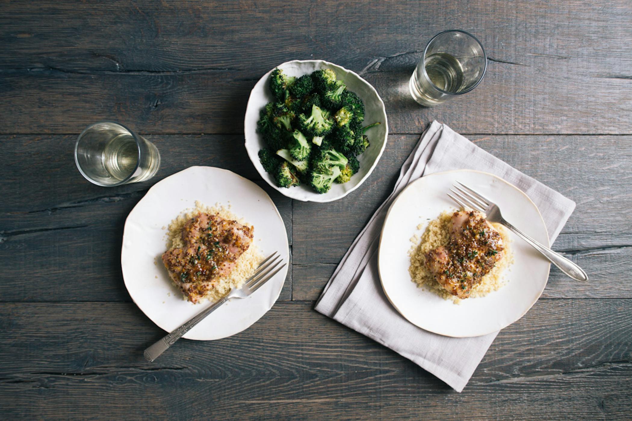 Day 73 ApricotDijon Chicken & Roasted Broccoli The Yellow Table