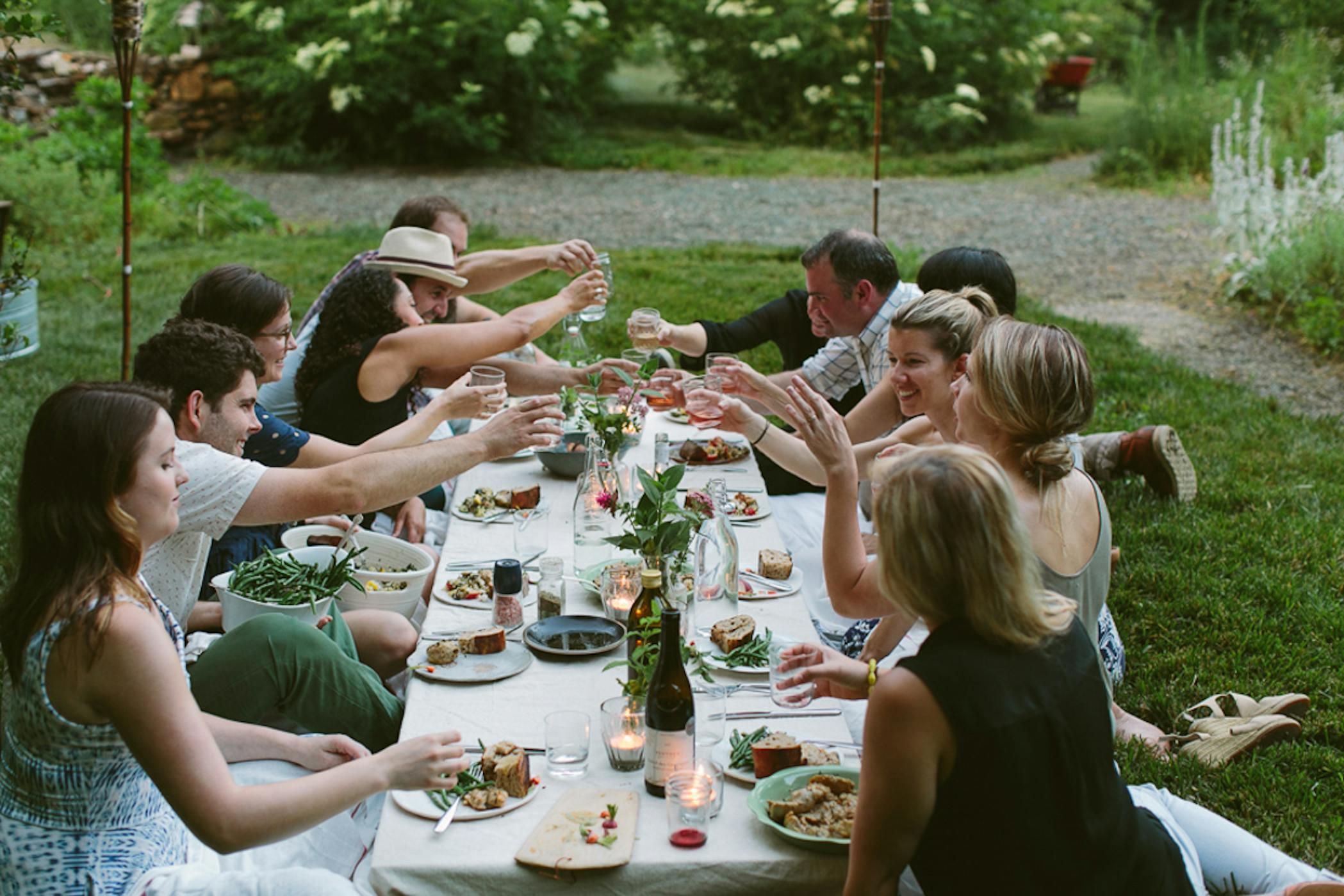 Dinner Party 2 A Simple Evening in Raleigh, N.C. The Yellow Table