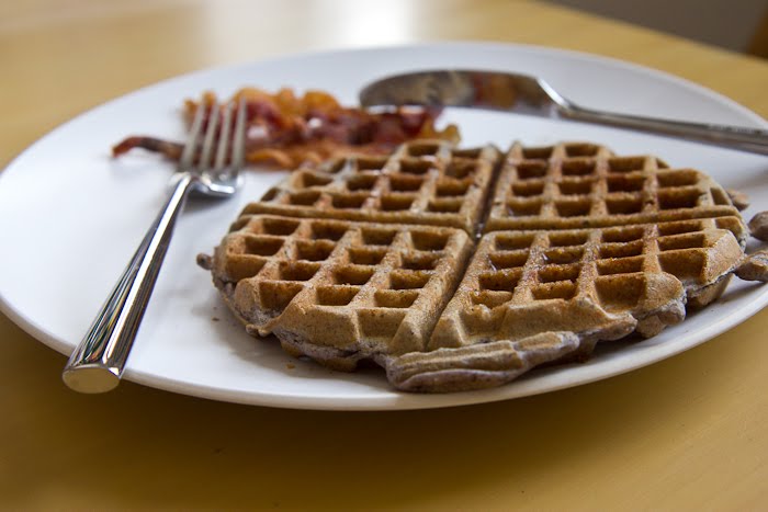 Gluten-Free Blue Cornmeal Waffles - The Yellow Table