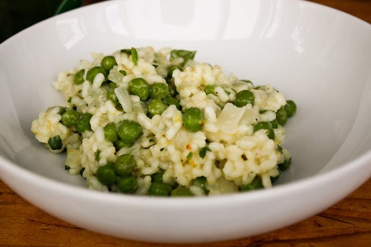 Spring Pea Risotto - The Yellow Table