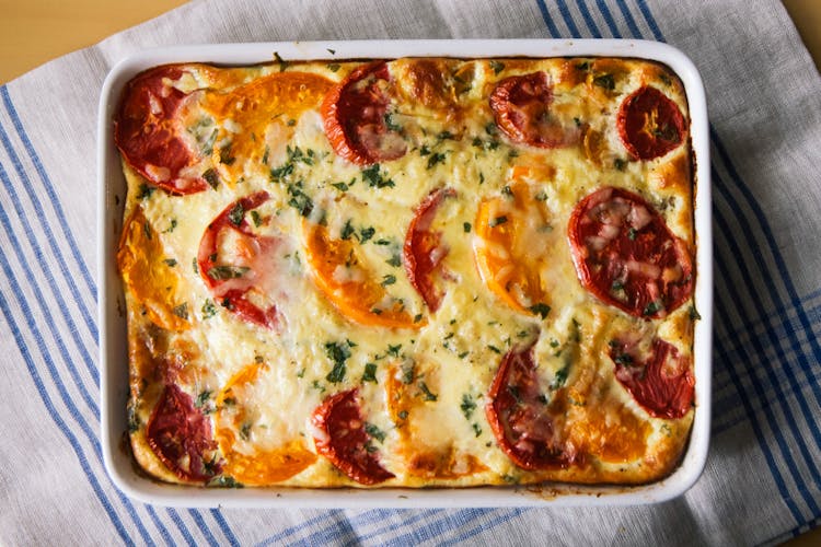 Weekend Brunch: Heirloom Tomato Breakfast Casserole - The 